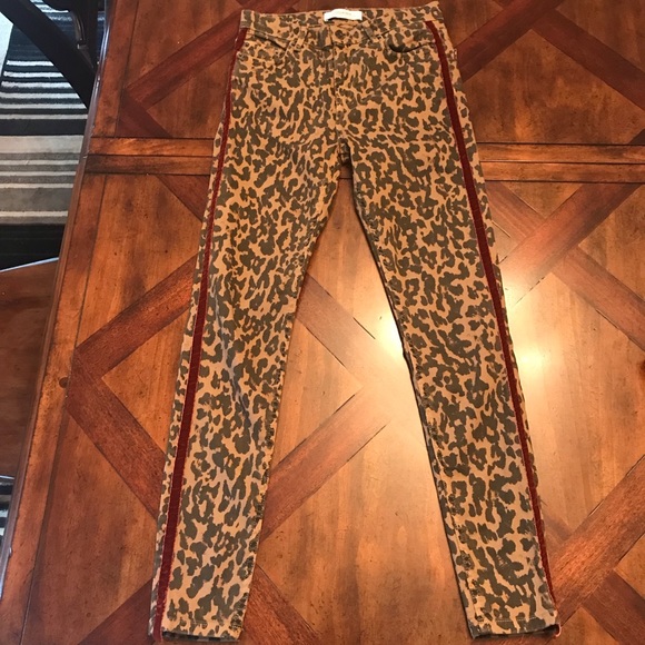Zara Leopard Print Skinny Jeans - Picture 2 of 10